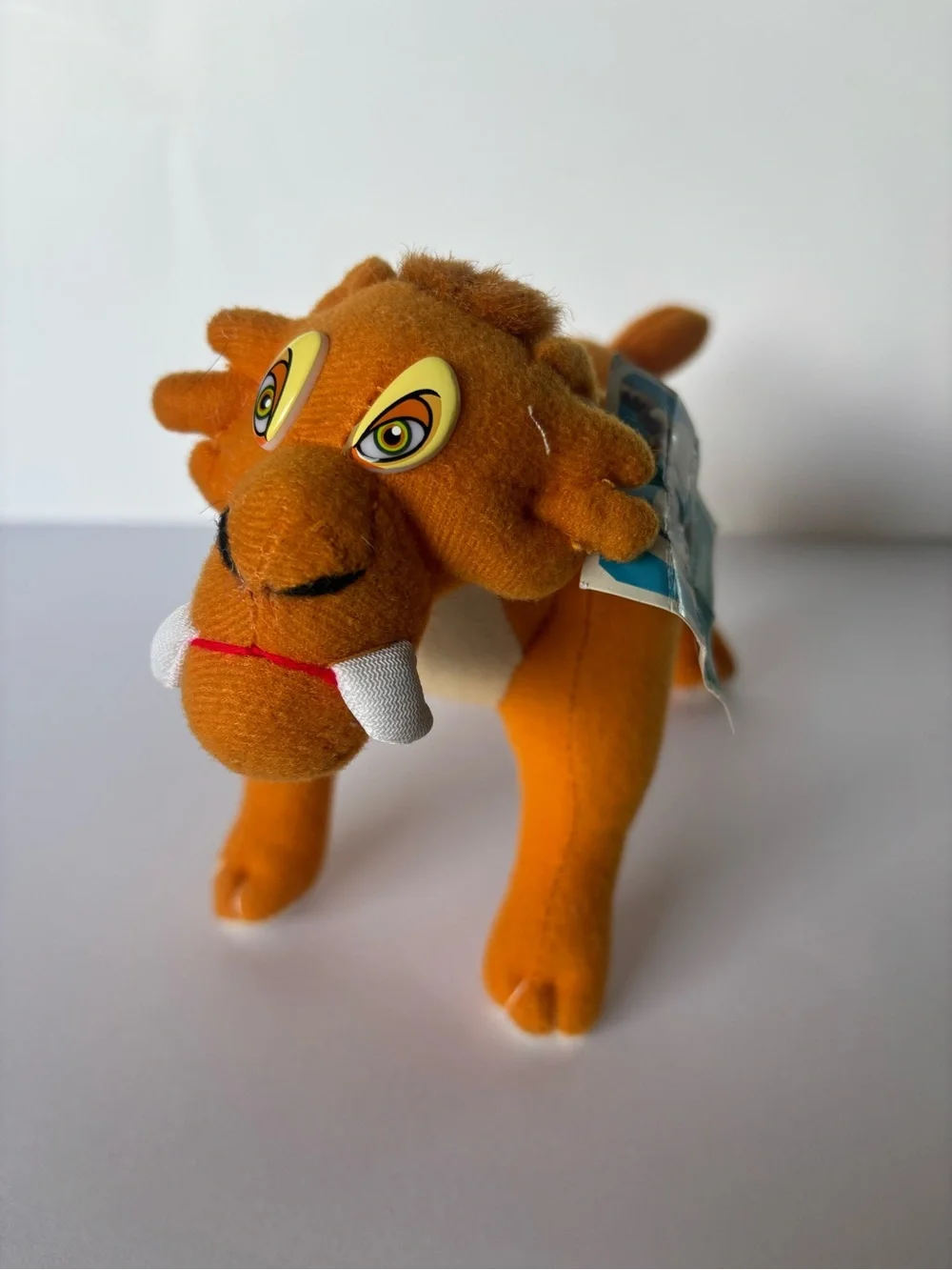 Nanco Ice Age 2 Diego Saber Tooth Tiger Plush Animal Prehistoric Cat 8” NWT